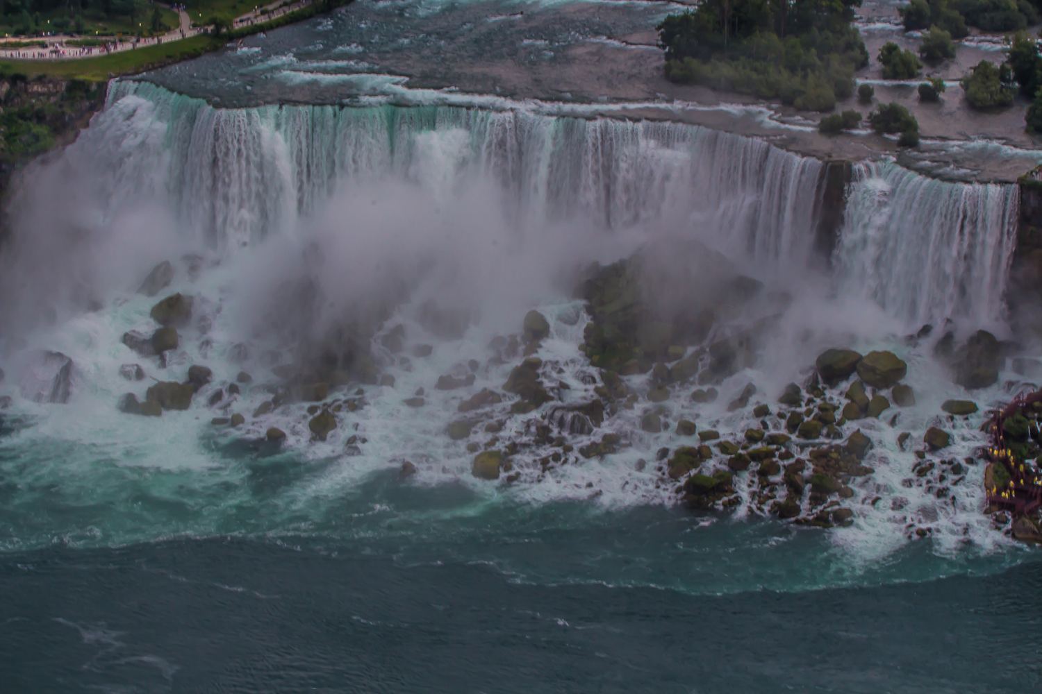 Misty Niagara Falls View