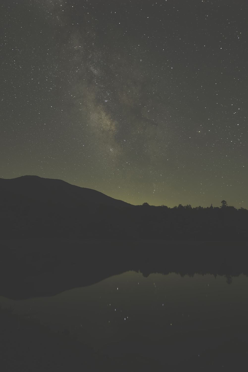 Starry Night Over Tranquil Lake
